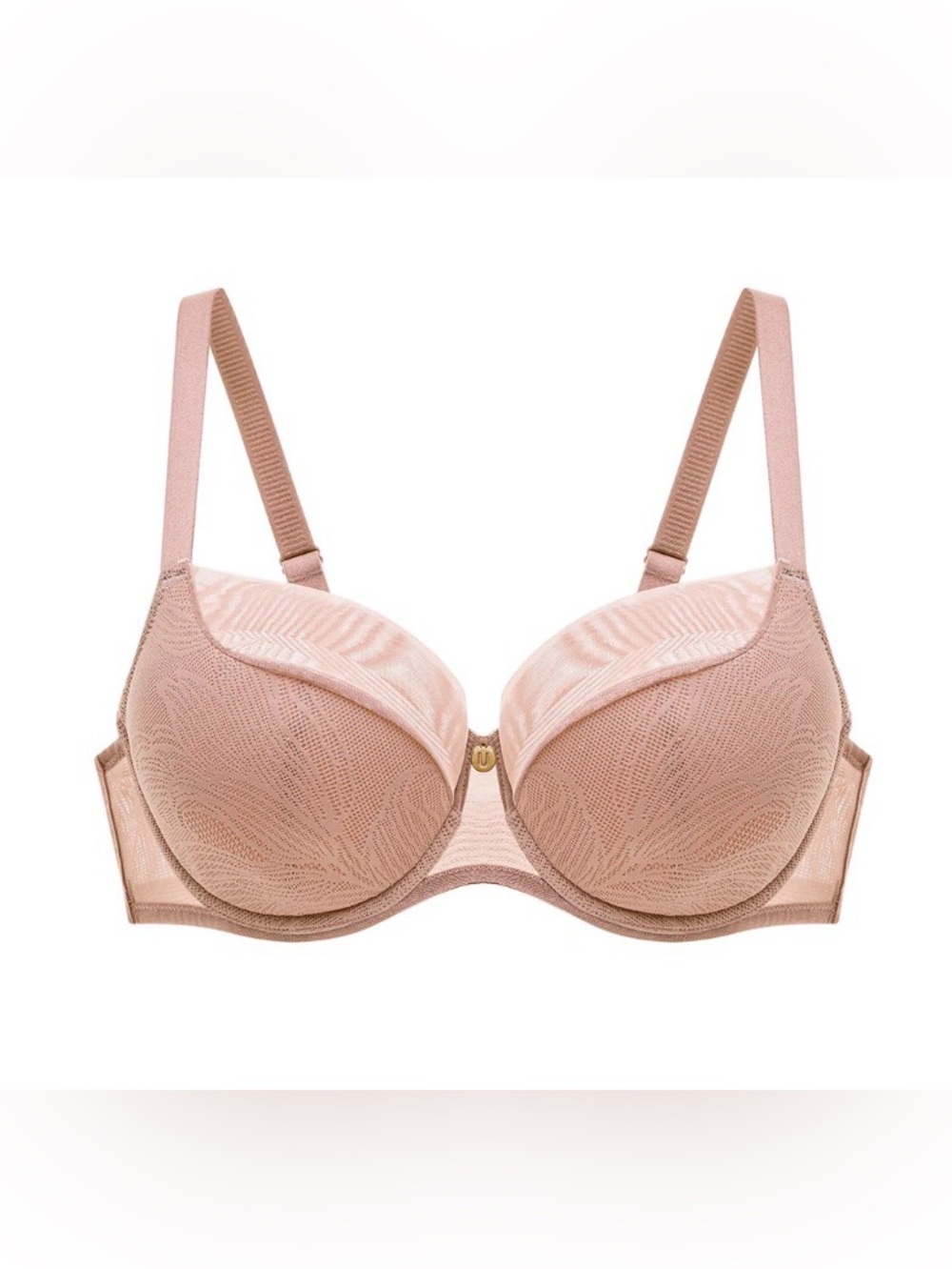 Understance Leslie Smooth Lace FlexWire Lightly Padded Demi Bra in toffee 40DD